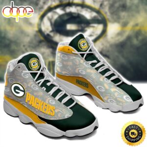 Green Bay Packers NFL Ver 5 Air Jordan 13 Sneaker