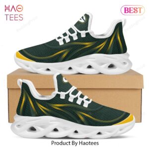 Green Bay Packers Neon Flames Design Green Color Max Soul Shoes