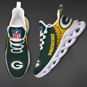 Green Bay Packers Personalized NFL Max Soul Shoes Ver 2