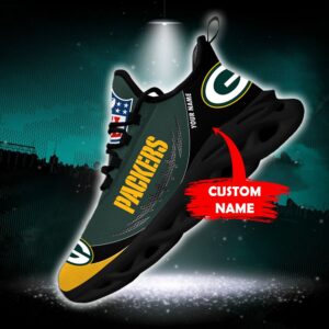 Green Bay Packers Personalized NFL Max Soul Shoes for Fan