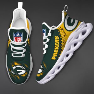Green Bay Packers Personalized NFL Max Soul Shoes for NFL Fan