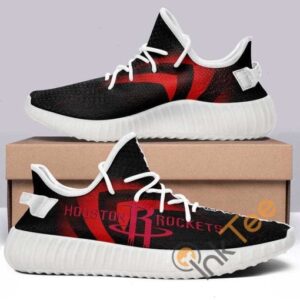 Houston Rockets No 345 Custom Shoes Personalized Name Yeezy Sneakers