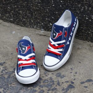 Houston Texans Men's Shoes Low Top Canvas Shoes