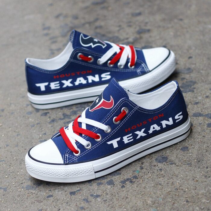 Houston Texans Men's Shoes Low Top Canvas Shoes