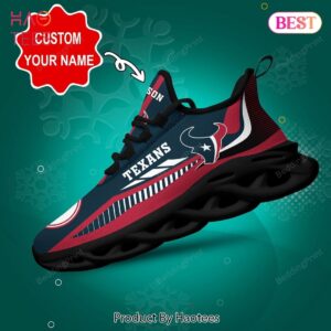 Houston Texans NFL Personalized Blue Mix Red Max Soul Shoes