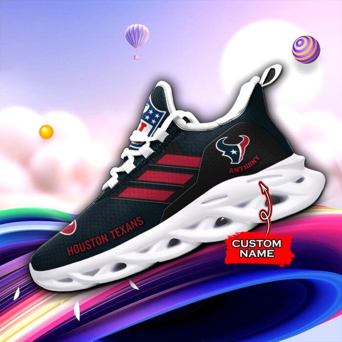 Houston Texans Personalized NFL Max Soul Sneaker for Fans