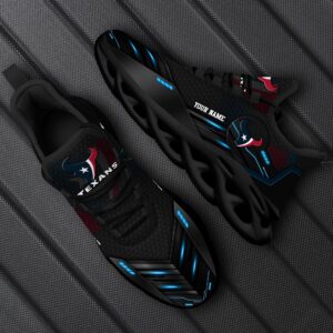 Houston Texans Personalized NFL Sport Black Max Soul Shoes