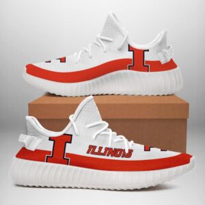 Illinois Fighting Illini Unisex Sneaker Football Custom Shoes Illinois Fighting Illini Yeezy Boost 3