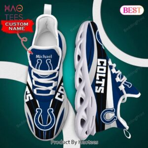 Indianapolis Colts NFL Custom Name Max Soul Shoes