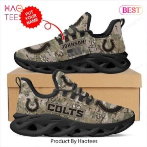 Indianapolis Colts NFL Personalized Camouflage Max Soul Shoes