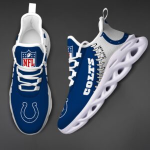 Indianapolis Colts Personalized NFL Max Soul Shoes Ver 2
