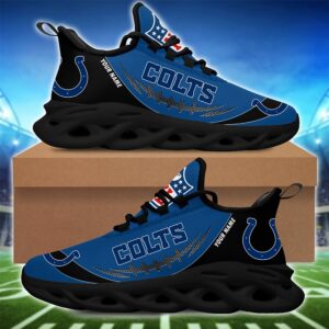 Indianapolis Colts Personalized NFL Max Soul Shoes for NFL Fan