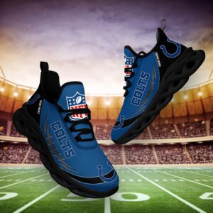 Indianapolis Colts Personalized NFL Max Soul Shoes for NFL Fan