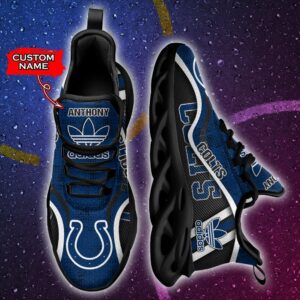 Indianapolis Colts Personalized NFL Max Soul Sneaker Adidas Ver 1