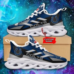 Indianapolis Colts Personalized NFL Max Soul Sneaker Ver 1