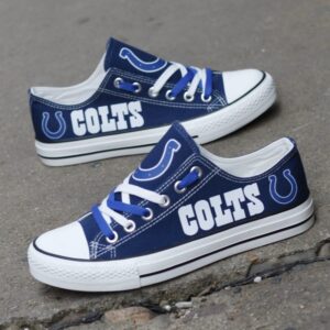 Indianapolis Colts Women's Shoes Low Top Canvas Shoes