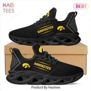 Iowa Hawkeyes NCAA Black Mix Gold Max Soul Shoes Fan Gift