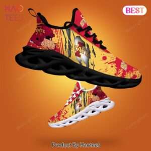 Iowa State Cyclones NCAA Red Mix Gold Max Soul Shoes Fan Gift