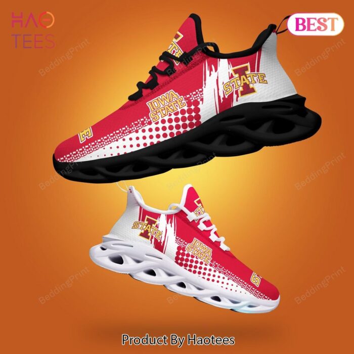Iowa State Cyclones NCAA White Mix Red Max Soul Shoes Fan Gift