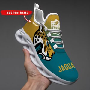 Jacksonville Jaguars Personalized Custom Name Max Soul Shoes