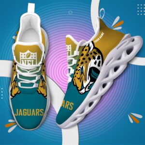 Jacksonville Jaguars Personalized Custom Name Max Soul Shoes