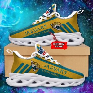Jacksonville Jaguars Personalized NFL Max Soul Sneaker