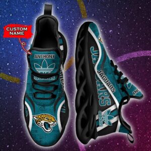 Jacksonville Jaguars Personalized NFL Max Soul Sneaker Adidas Ver 1