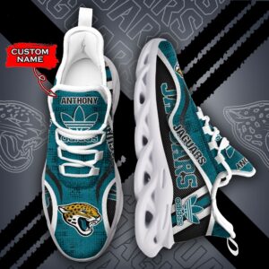 Jacksonville Jaguars Personalized NFL Max Soul Sneaker Adidas Ver 1