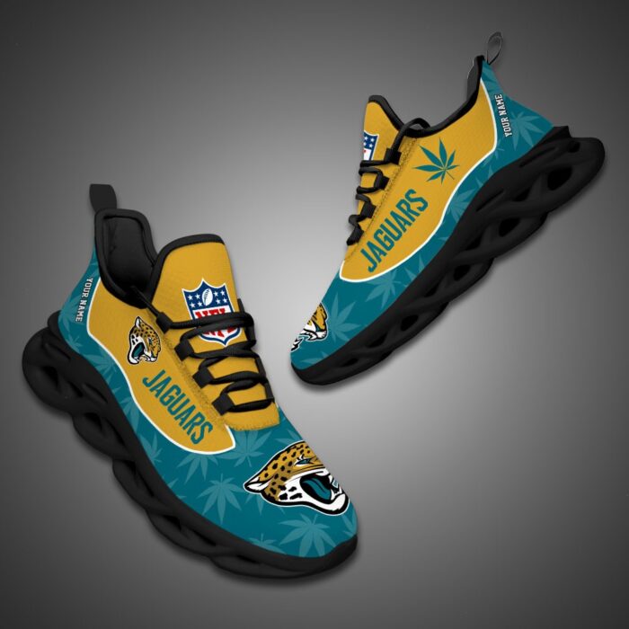 Jacksonville Jaguars Personalized Weed Limited Edition Max Soul Shoes