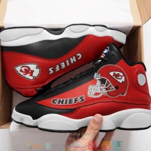 Kansas City Chiefs Nfl Big Logo Football Team Red Air Jordan 13 Sneaker Shoes