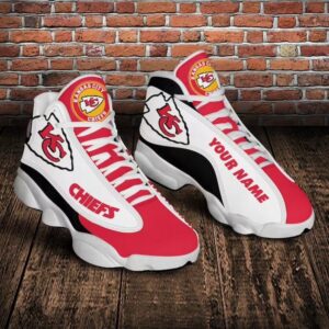 Kansas City Chiefs Nfl Custom Name Air Jordan 13 Shoes