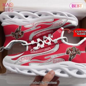 Kansas City Chiefs Nfl Personalized White Mix Red Max Soul Shoes