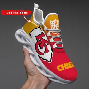 Kansas City Chiefs Personalized Custom Name Max Soul Shoes