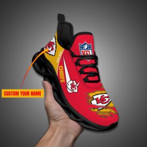Kansas City Chiefs Personalized NFL Max Soul Shoes
