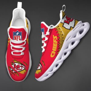 Kansas City Chiefs Personalized NFL Max Soul Shoes for NFL Fan