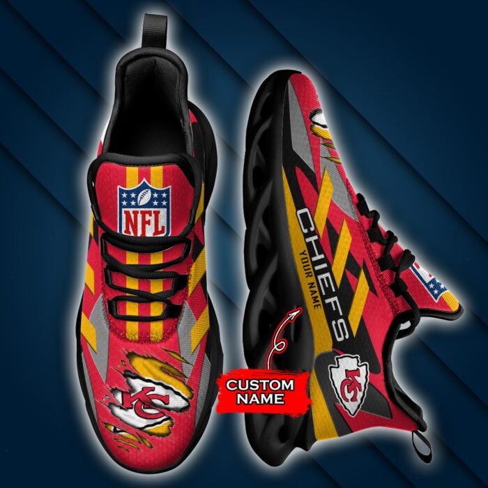 Kansas City Chiefs Personalized NFL Max Soul Sneaker Ver 1