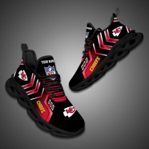 Kansas City Chiefs Personalized NFL Metal Style Design Max Soul Shoes