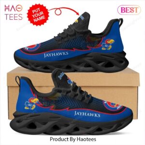 Kansas Jayhawks Custom Name NCAA Max Soul Shoes
