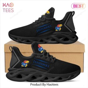 Kansas Jayhawks NCAA Black Color Max Soul Shoes for Fan