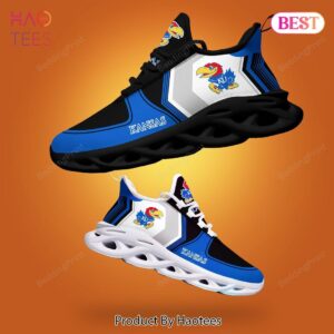 Kansas Jayhawks NCAA White Mix Blue Max Soul Shoes Fan Gift
