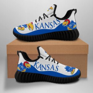 Kansas Jayhawks Sneakers Big Logo Yeezy Shoes Art 1987