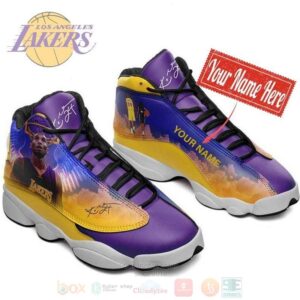 Kobe Bryant Los Angeles Lakers Nba Custom Name Air Jordan 13 Shoes