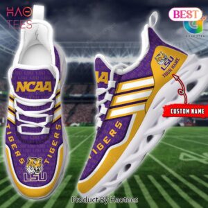LSU Tigers Personalized Gold Mix Violet Max Soul Shoes