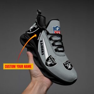 Las Vegas Raiders Personalized Luxury NFL Max Soul Shoes 281122