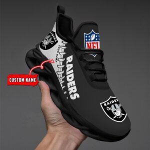 Las Vegas Raiders Personalized NFL Max Soul Shoes Ver 2