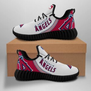 Los Angeles Angels New Baseball Custom Shoes Sport Sneakers Los Angeles Angels Yeezy Boost Yeezy Shoes
