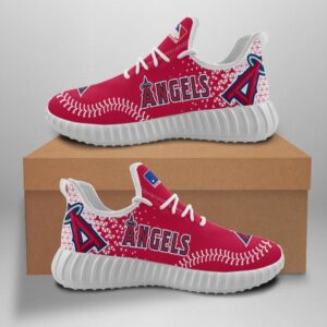 Los Angeles Angels Unisex Sneakers New Sneakers Custom Shoes Baseball Yeezy Boost