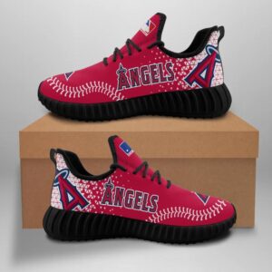 Los Angeles Angels Unisex Sneakers New Sneakers Custom Shoes Baseball Yeezy Boost Yeezy Shoes