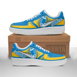 Los Angeles Chargers Air Sneakers Custom For Fans