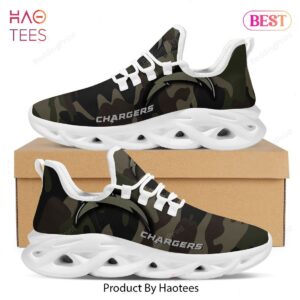 Los Angeles Chargers Camo Camouflage Design Hot Max Soul Shoes